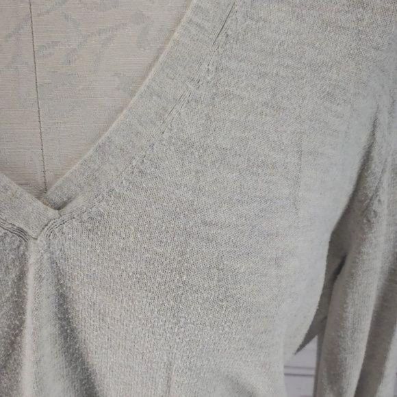 George VNeck Oatmeal brown XL Sweater - Picture 3 of 6
